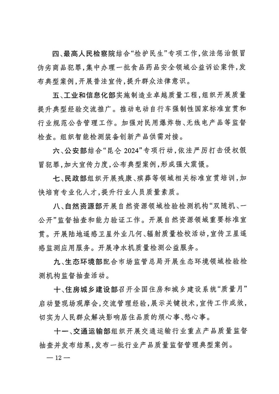 中國(guó)質(zhì)量檢驗(yàn)協(xié)會(huì)關(guān)于轉(zhuǎn)發(fā)《關(guān)于開(kāi)展2024年全國(guó)“質(zhì)量月”活動(dòng)的通知》的函(質(zhì)檢協(xié)函〔2024〕116號(hào))